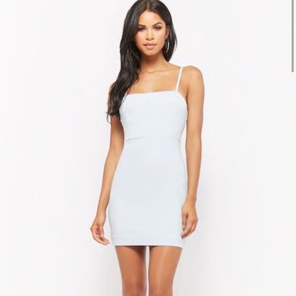 Forever 21 fitted blue dress